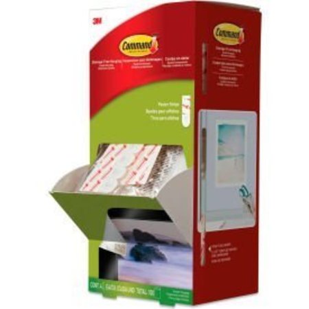 3M 3M Command„¢ Poster Strips - 1.75" x .63" - White, 100 Packs/Carton 17024CABPK